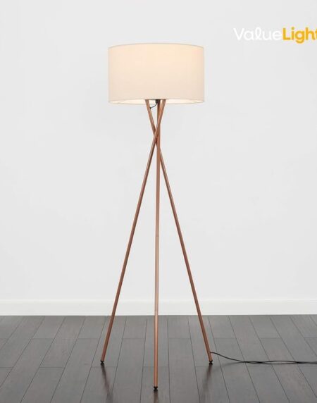 Modern Copper Metal Floor Lamp